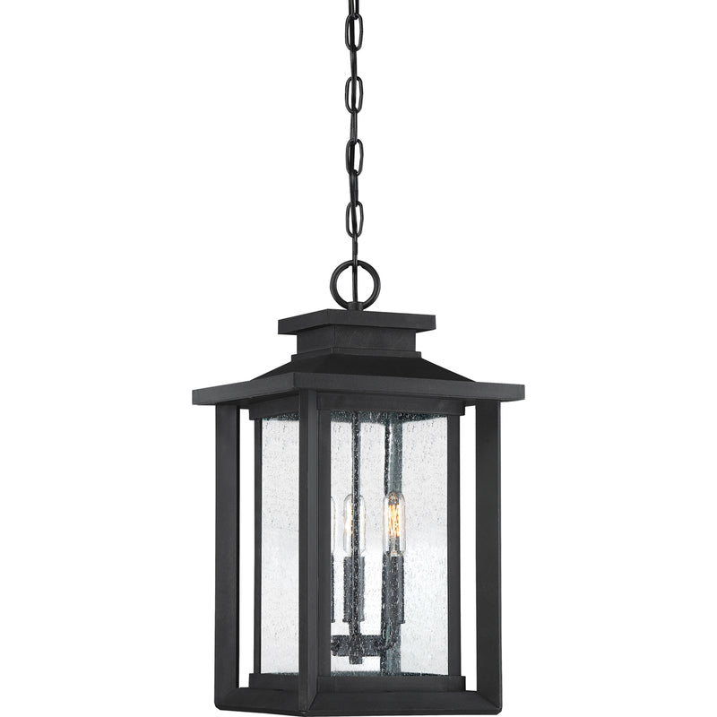 Wakefield 3-Light Outdoor Lantern in Earth Black