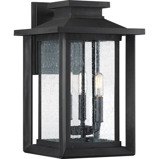 Wakefield 3-Light Outdoor Lantern in Earth Black