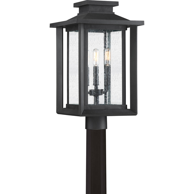 Wakefield 3-Light Outdoor Lantern in Earth Black