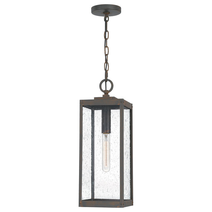 Westover 1-Light Outdoor Hanging Lantern in Industrial Bronze
