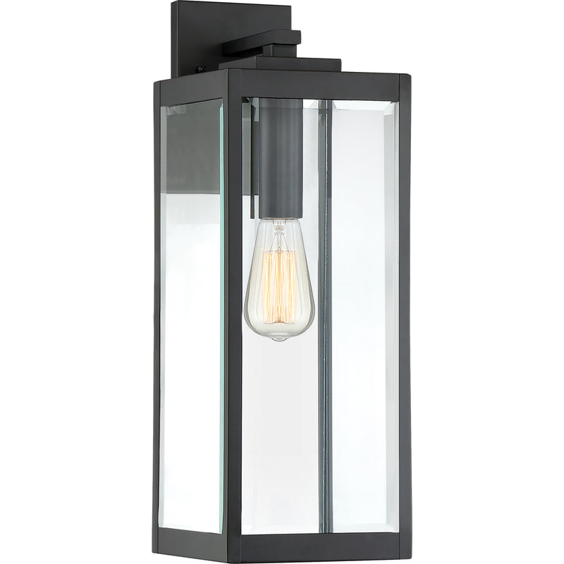 Westover 1-Light Outdoor Lantern in Earth Black