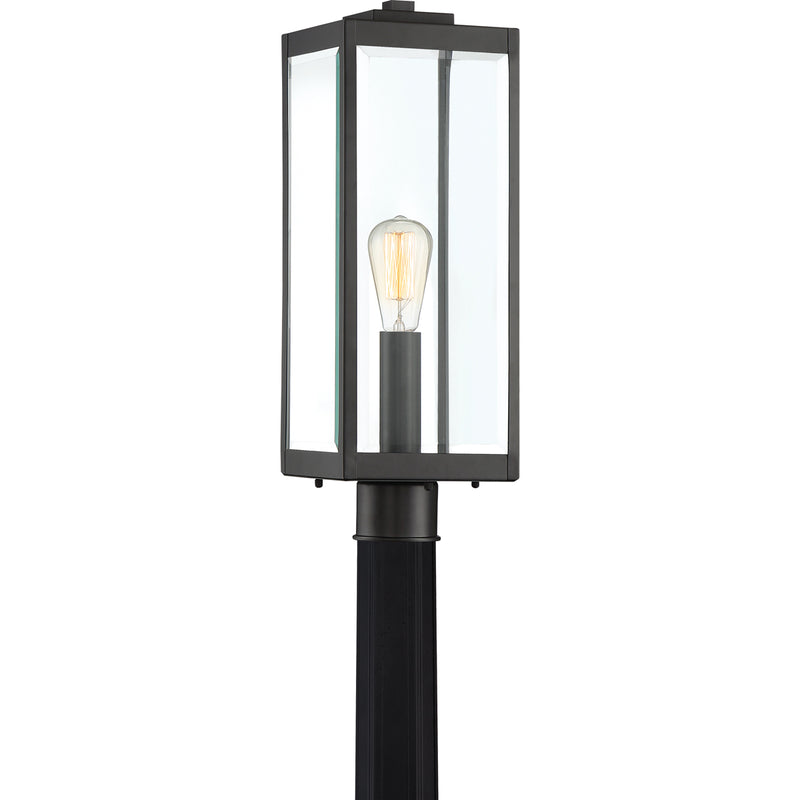 Westover 1-Light Outdoor Lantern in Earth Black