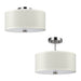Dayna Shade 2-Light Flush/Semi-Flush Convertible - Lamps Expo