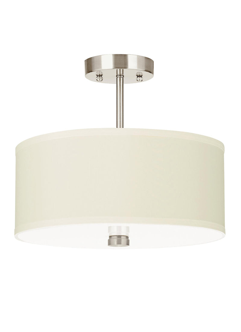 Dayna Shade 2-Light Flush/Semi-Flush Convertible - Lamps Expo