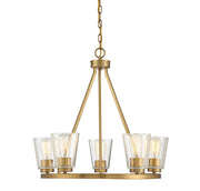 Calhoun 5-Light Chandelier in Warm Brass