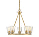 Calhoun 5-Light Chandelier in Warm Brass