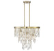 Livorno 4-Light Chandelier in Noble Brass