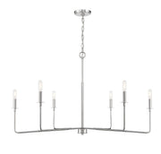 Salerno 6-Light Chandelier in Polished Nickel