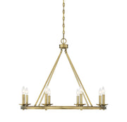 Middleton 8-Light Chandelier in Warm Brass