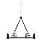 Middleton 8-Light Chandelier in Matte Black