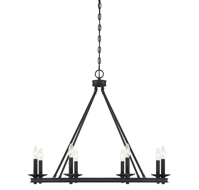 Middleton 8-Light Chandelier in Matte Black