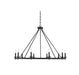 Middleton 10-Light Chandelier in Matte Black