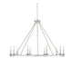 Middleton 10-Light Chandelier in Satin Nickel