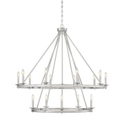 Middleton 15-Light Chandelier in Satin Nickel