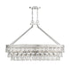 Windham 8-Light Linear Chandelier in Polished Nickel