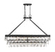 Windham 8-Light Linear Chandelier in English Bronze