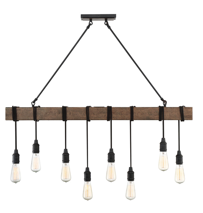 Burgess 8-Light Linear Chandelier in Durango