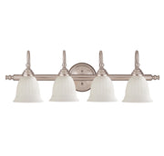 Brunswick Bath Vanity 4-Light Bath Vanity in Satin Nickel