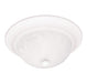2-Light Flush Mount in Matte White