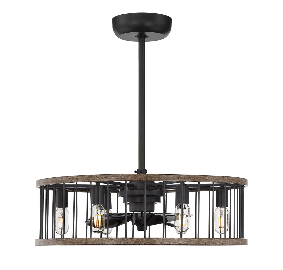 Kona 6-Light Fan D'lier in Sapele