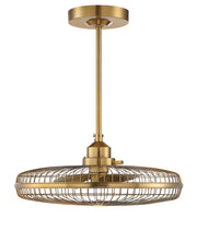 Wetherby 1-Light Fan D'lier in Warm Brass