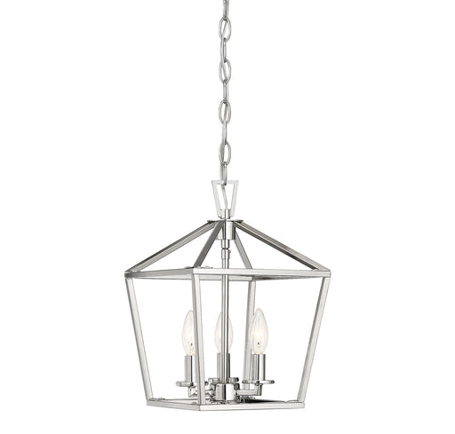 Townsend 3-Light Foyer in Polished Nickel