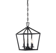 Townsend 3-Light Foyer in Matte Black