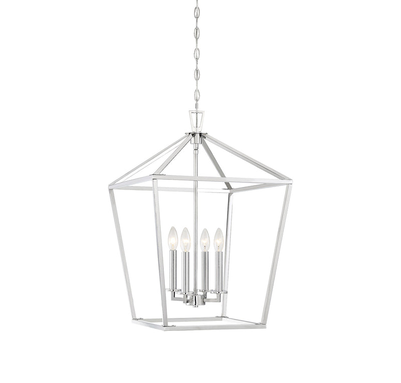 Townsend 4-Light Foyer in Polished Nickel
