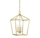 Townsend 4-Light Foyer in Warm Brass