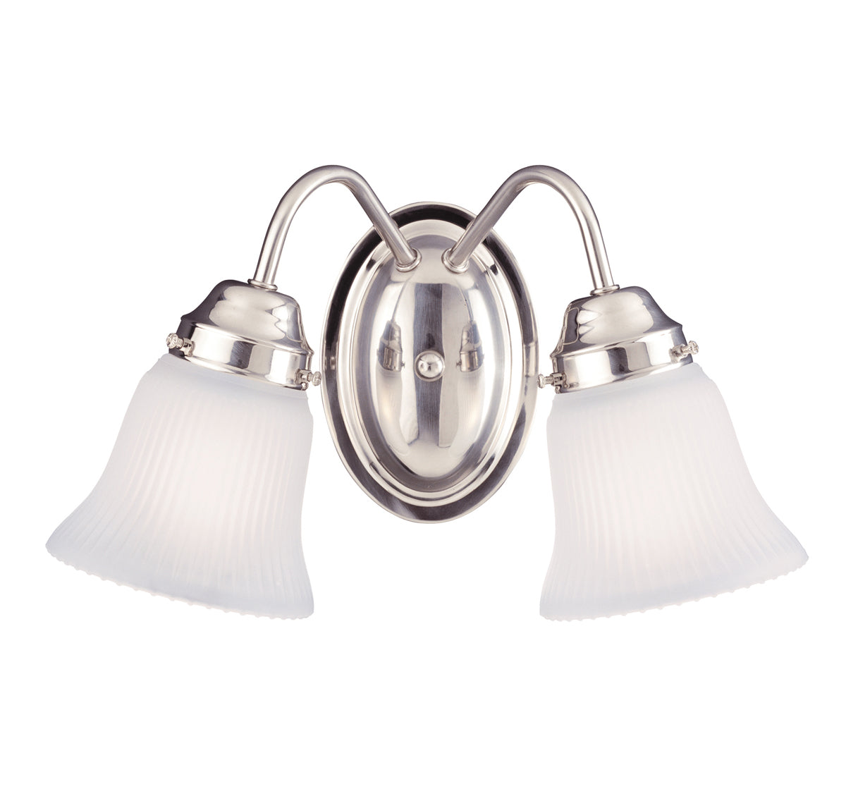 Brighton 2-Light Bath Vanity in Satin Nickel
