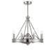 Lyon 8-Light Fan D'lier in Polished Nickel