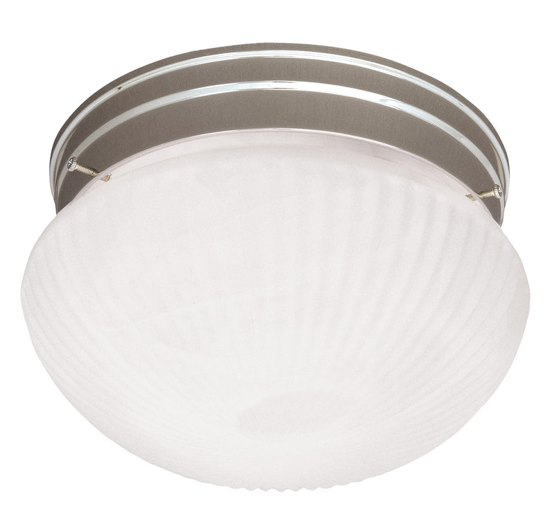 1-Light Flush Mount in Satin Nickel