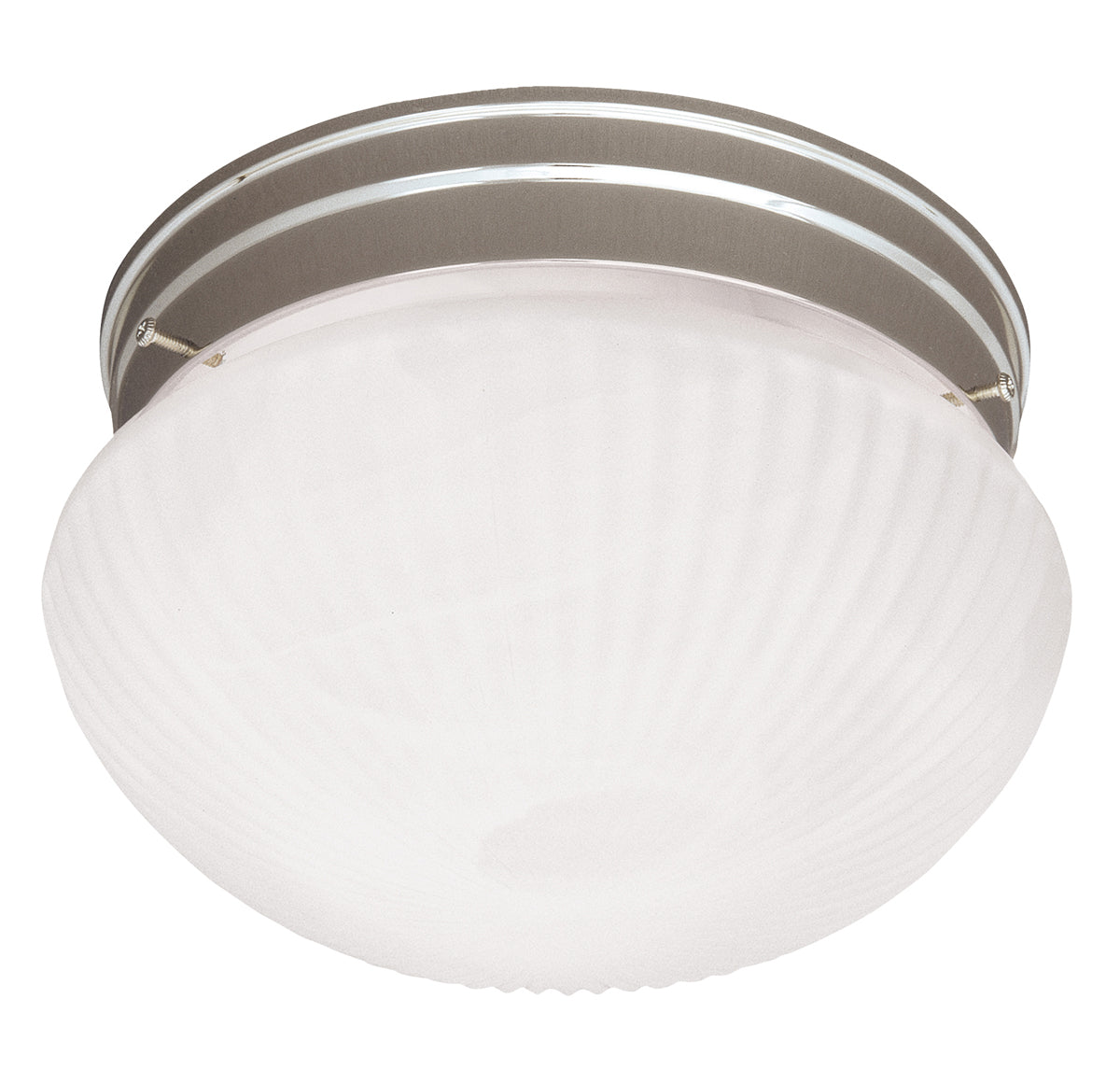 1-Light Flush Mount in Satin Nickel