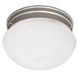 2-Light Flush Mount in Satin Nickel
