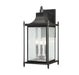 Dunnmore 3-Light Outdoor Wall Lantern in Black