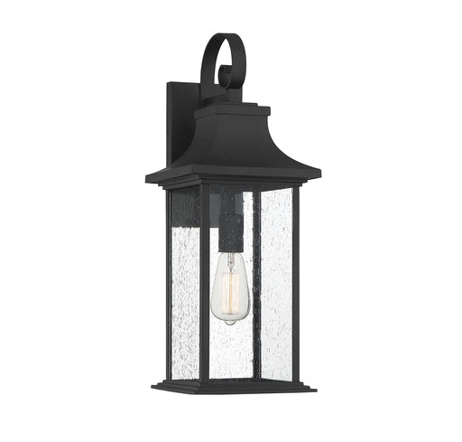 Hancock 1-Light Outdoor Sconce in Matte Black