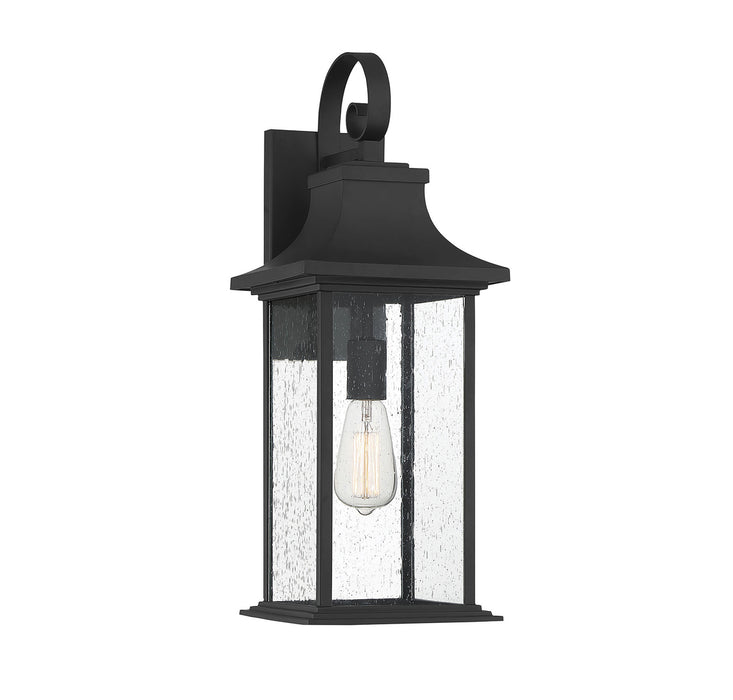 Hancock 1-Light Outdoor Sconce in Matte Black