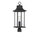 Hancock 1-Light Outdoor Post Lantern in Matte Black