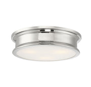 Watkins 3-Light Flush Mount in Polished Nickel