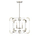 Rotterdam 4-Light Semi-Flush in Polished Nickel