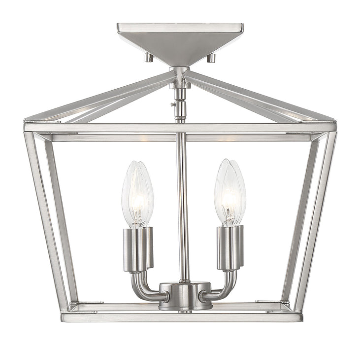 Townsend 4-Light Semi-Flush in Satin Nickel