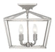 Townsend 4-Light Semi-Flush in Satin Nickel
