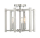 Benson 3-Light Semi-Flush in Satin Nickel