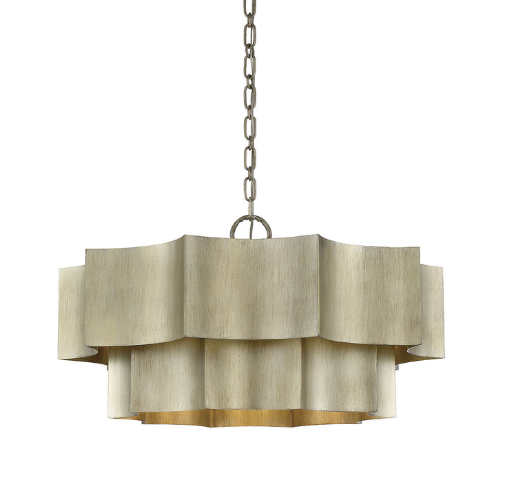 Shelby 6-Light Pendant in Silver Patina