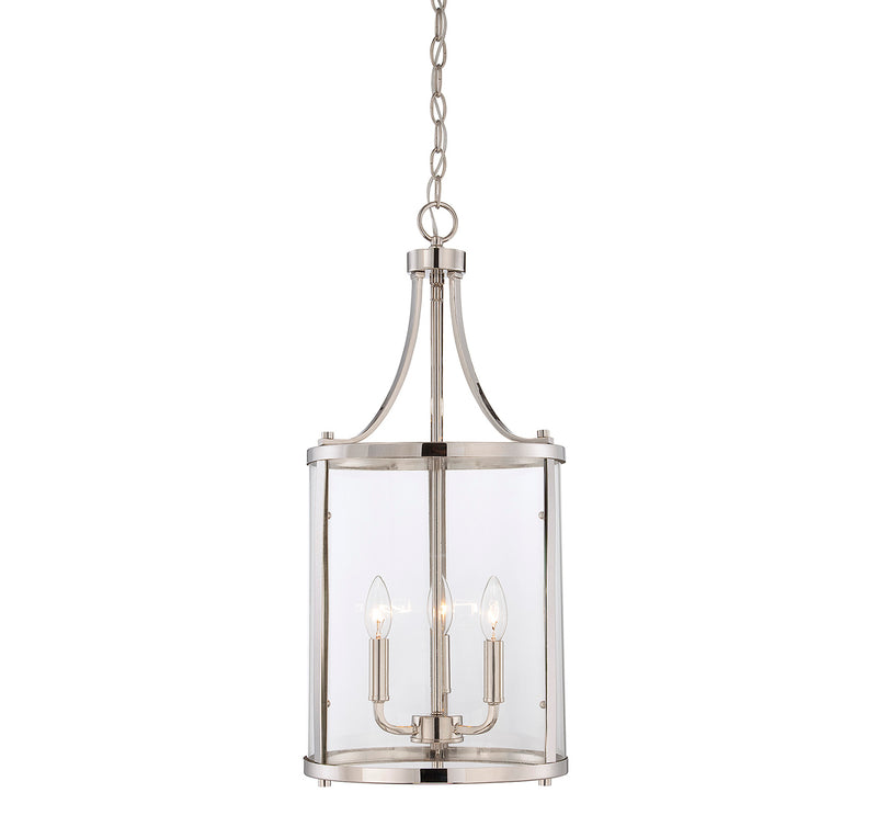 Penrose 3-Light Foyer in Polished Nickel