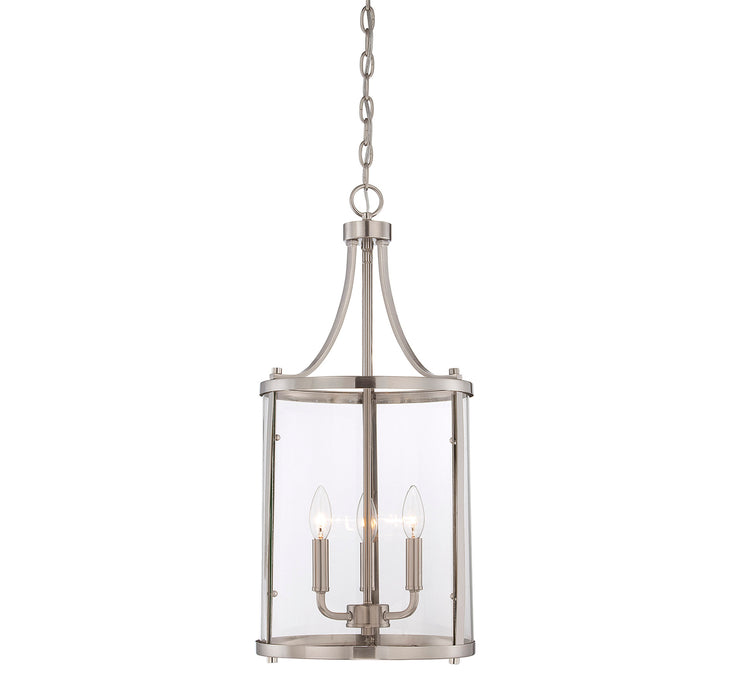 Penrose 3-Light Foyer in Satin Nickel