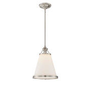 Ashmont 1-Light Pendant in Satin Nickel