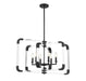 Rotterdam 6-Light Pendant in Matte Black
