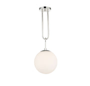 Becker 1-Light Pendant in Polished Nickel