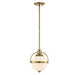 Westbourne 1-Light Pendant in Warm Brass